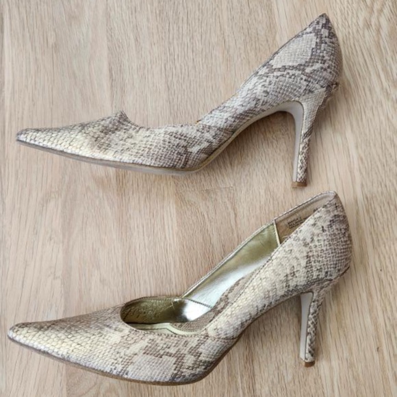 Rampage metallic snakeskin heels 8.5 - Picture 4 of 6